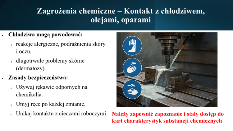 Prezentacja BHP maszyny przemysłowe – tokarki i frezarki bezpieczeństwo